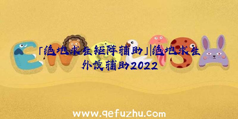 「绝地求生矩阵辅助」|绝地求生外设辅助2022